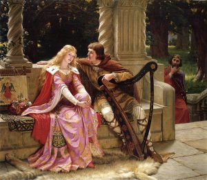 Tristan and Isolde depicted by Edmund Blair Leighton (1853-1922)